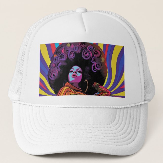 Gorro Groovy Retro Trucker (Anverso)