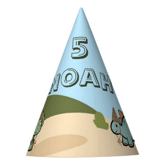 Gorros de cumpleaños de dinosaurio lindos