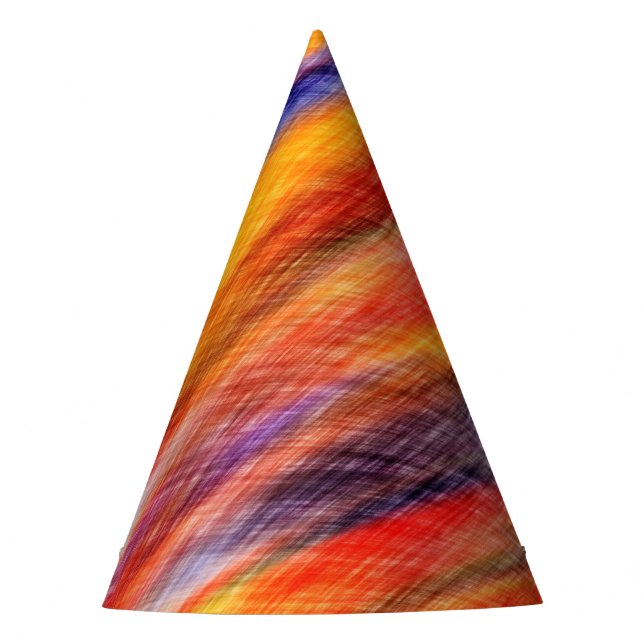 Gorros de fiesta coloridos abstractos (Anverso)