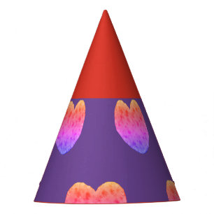 Gorros de fiesta de corazones de papel