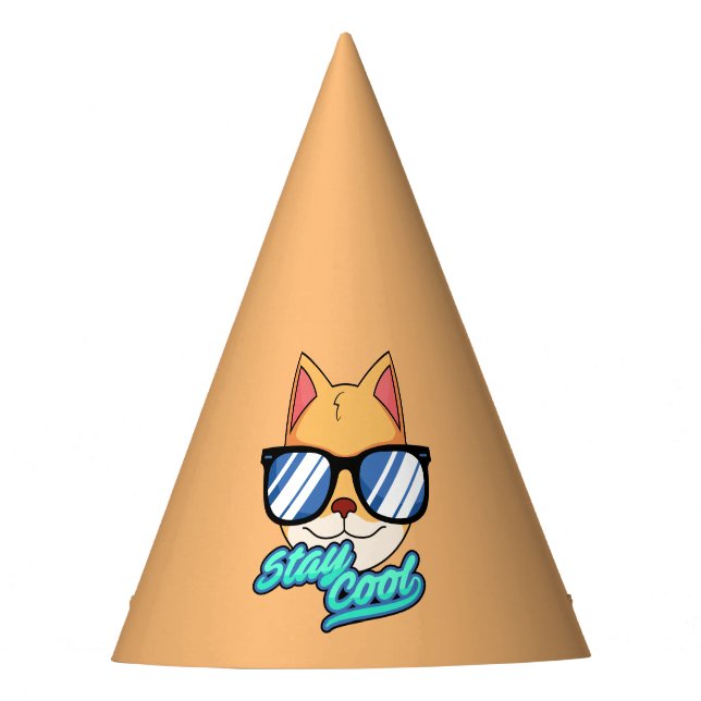 GORROS DE FIESTA DE CUMPLEAÑOS DE GATO GENIAL (Anverso)