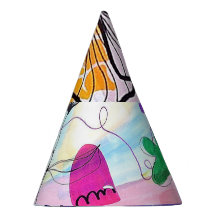 Gorros de fiesta de papel colorido