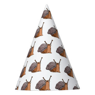 Gorros de papel de fiesta con caracoles