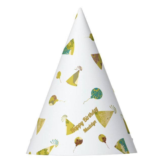 Gorros divertidos para fiestas de cumpleaños y pat (Anverso)