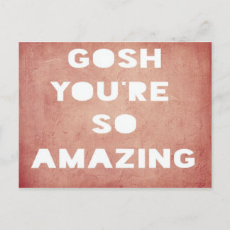Gosh, sorprendente postal