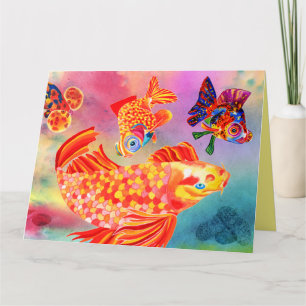 Gossiping pescado en todas las ocasiones tarjeta d