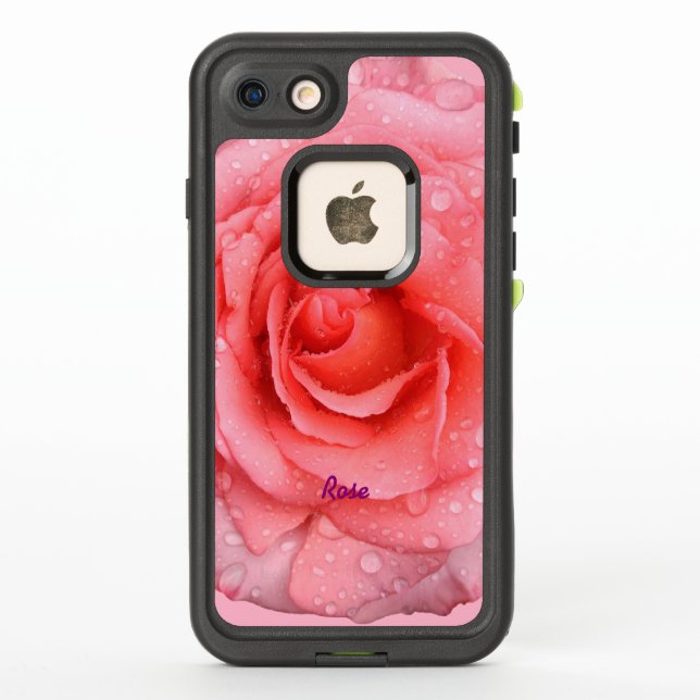 Gotas de Agua de Rosa Rosa Roja Romántica Personal (Reverso)