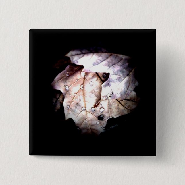 Gotas de agua del otoño 1 botón (Anverso)