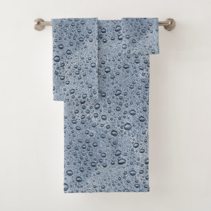 Gotas de agua gris de cañón