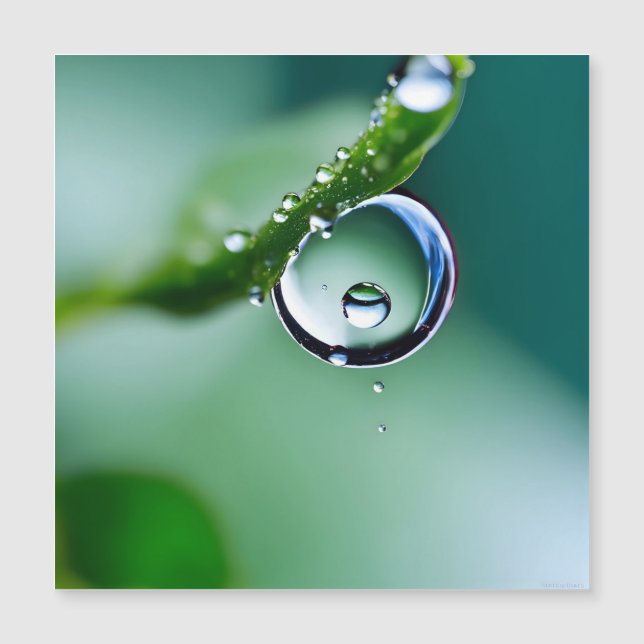 Gotas de agua macro (Anverso)