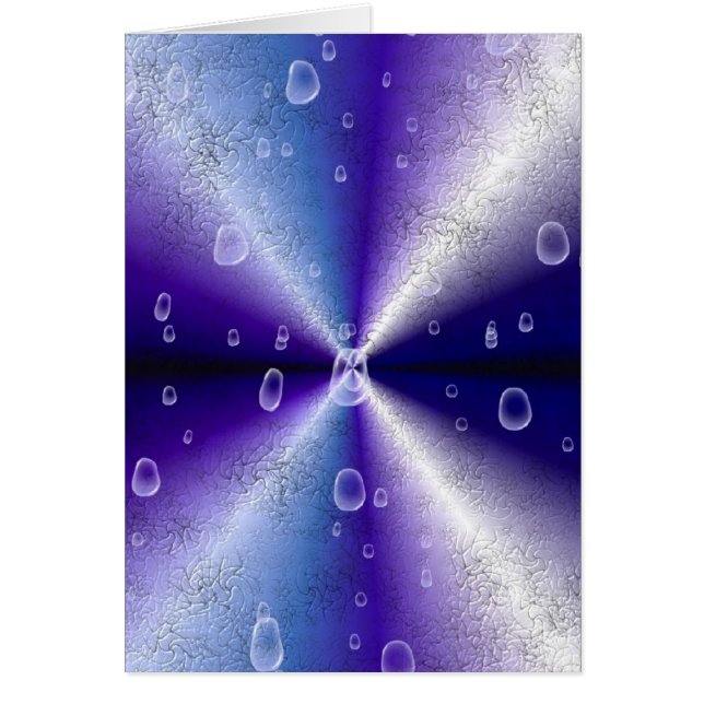 Gotas de lluvia en el arcoiris morado (Frente)