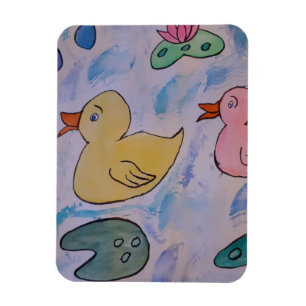 Gotas de lluvia en pollos imanes de fotografía fle