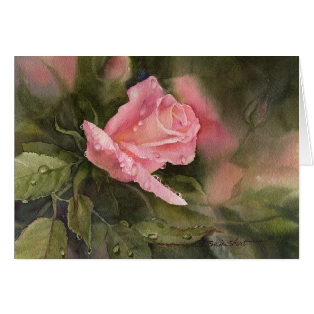 Gotas de lluvia en rosas (Anverso (Horizontal))