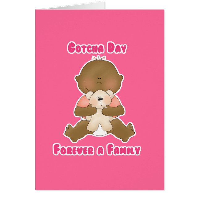 Gotcha día para siempre una familia (Frente)