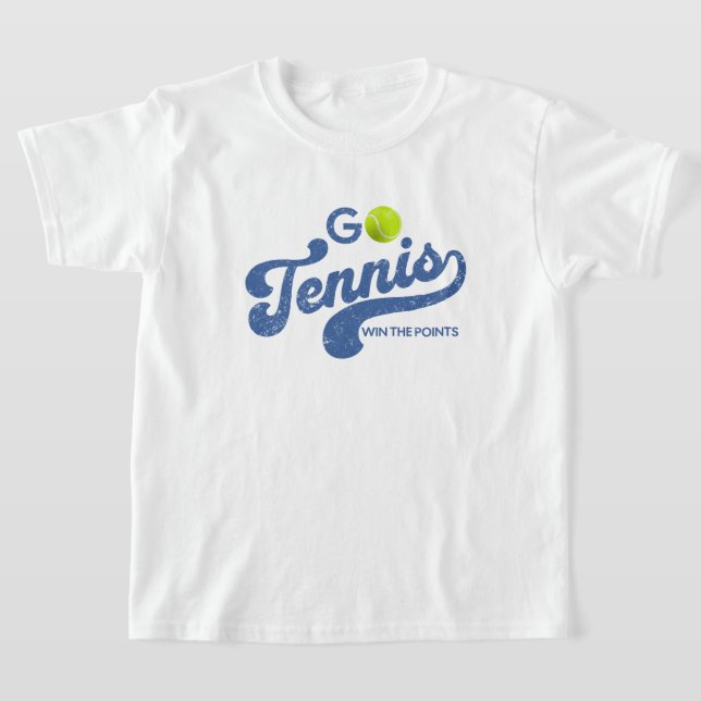 GoTennis en camisetas azules para niños (Distribución)