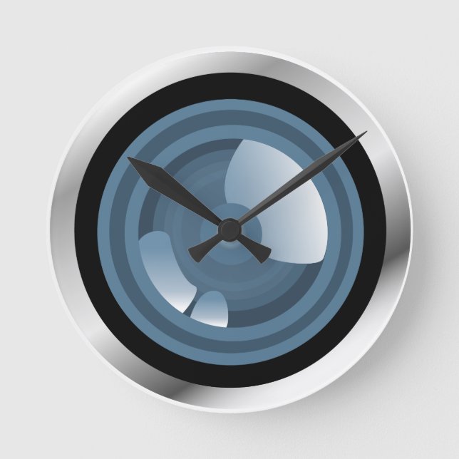 ¡Goteo! Lente de cámara reloj de pared (Anverso)