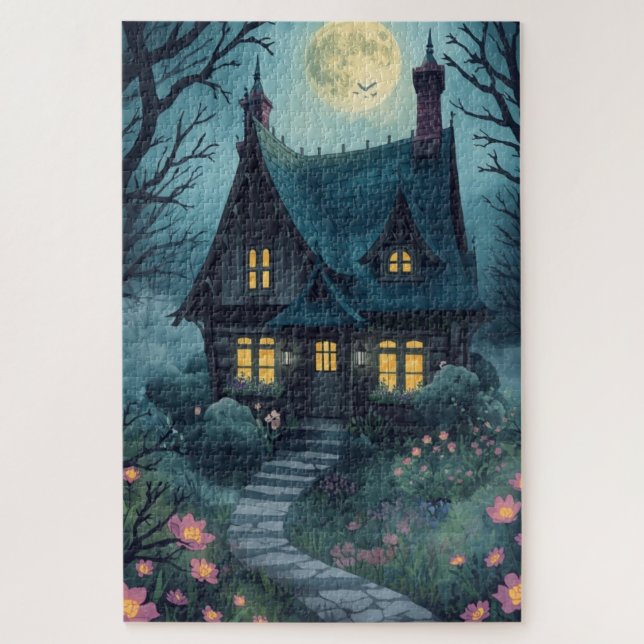 Gothic Cottagecore Fusion Jigsaw Puzzle (Vertical)