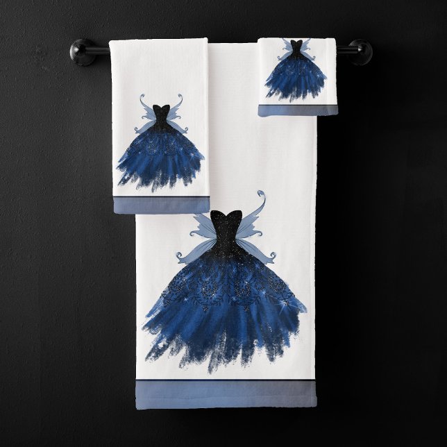 Gothic Fairy Navy Gown | Hojas azules de cobalto p (Subido por el creador)
