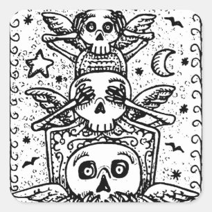 GOTHIC NO VE NINGÚN MALO, PEGATINAS DE CEMETERY SK