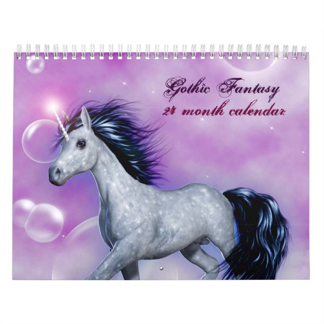 Gótica Fantasía 2012 Calendario de 24 meses (Tapa)