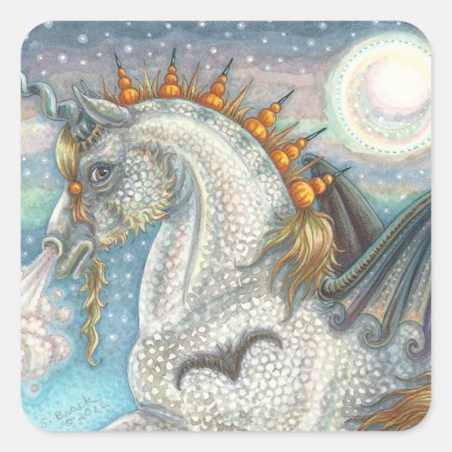 Gótico APLICADO UNICORN, PEGATINAS HALLOWEEN HORSE (Anverso)