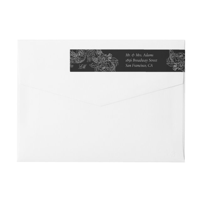 Gótico Blanco y Negro Devolución Pre-Dirigida (Reverso)