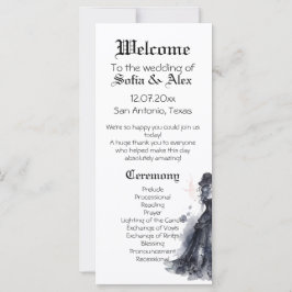 Gótico boda vestido negro color de agua rosa Progr