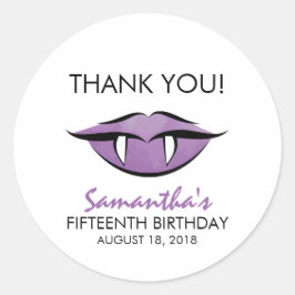 Gótico De Los Límites De Vampiro Gracias Pegatina