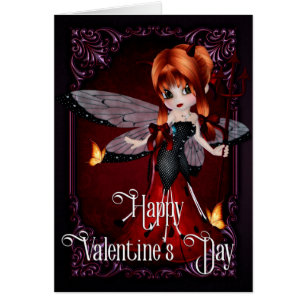 Gótico Devil Ladybug Feliz tarjeta de San Valentín