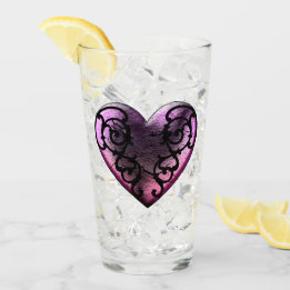 Gótico Filigré Corazón Rosa