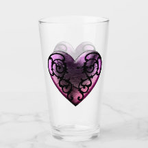 Gótico Filigré Corazón Rosa