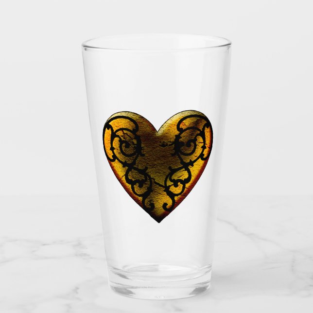 Gótico Filigree Corazón de Oro (Anverso)