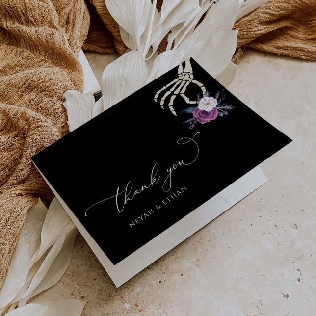 Gótico Gracias Tarjeta Boda Oscura Halloween N100 (Subido por el creador)