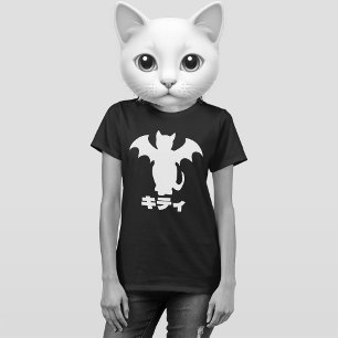 GÓTICO KITTY BAT CAT CAMISA JAPONESA