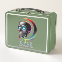 Gótico Neon Skull
