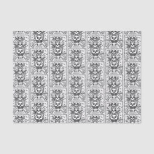 GÓTICO NO VER NINGÚN MAL, PAPEL DE TEJIDO DE CEMET