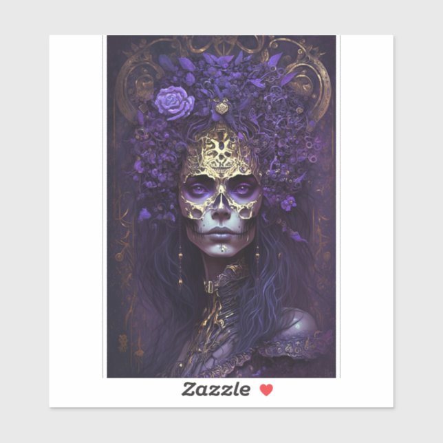 Gótico Reina Fantasy Pegatina de arte (Hoja)