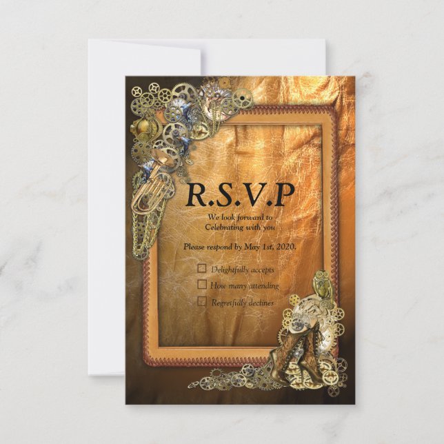 Gótico - Steampunk RSVP - Marco para la artesanía  (Anverso)