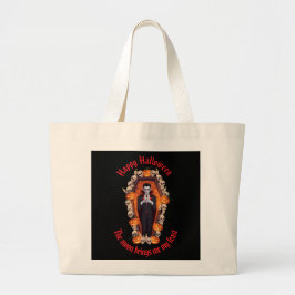🧛  ♂️ Gótico Vampiro Halloween Black Tote bolsa
