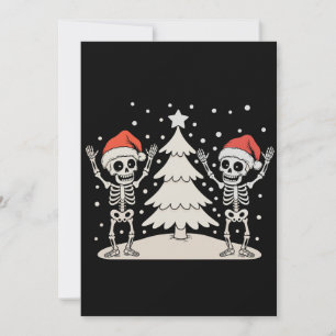 Góticos de Navidad Esqueletos Bailando Fiesta de N