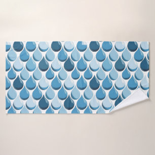 Gotitas de agua elegantes azul y blanco