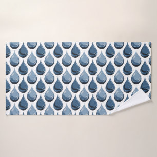 Gotitas de agua elegantes blancas y azules