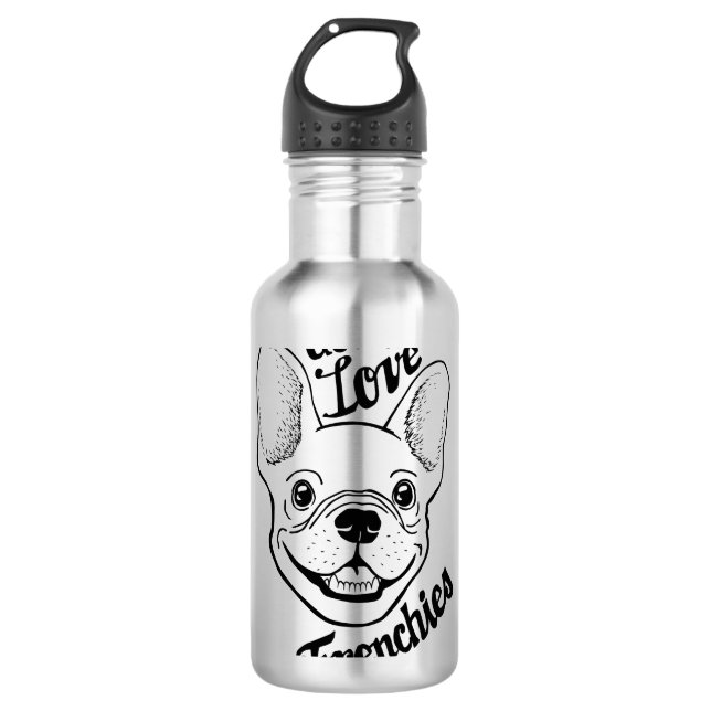 Gott Love Frenchies Botella de agua inoxidable (Anverso)