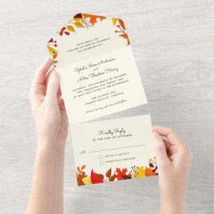 Gouache Autumn deja todo en una invitación a la bo