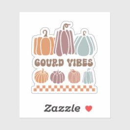 Gourd Vibes Funny Fall Pumpkins Pegatina