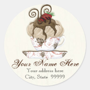 Gourmet Chocolate Mousse, Pegatinas de direcciones
