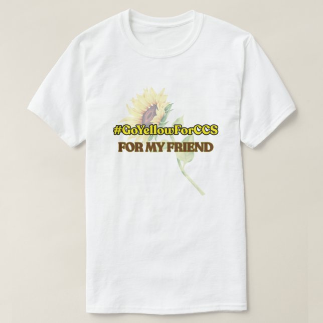 #GoYellowForCCS - camiseta de amigo (Diseño del anverso)