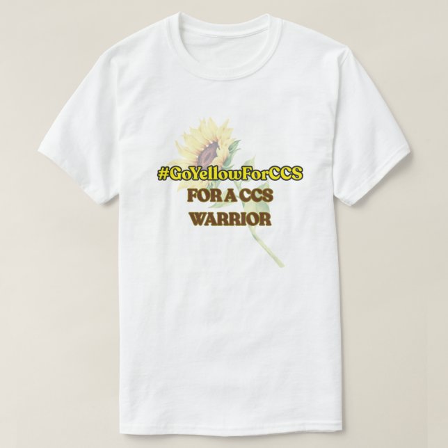 #GoYellowForCCS - camiseta de guerrero de CCS (Diseño del anverso)
