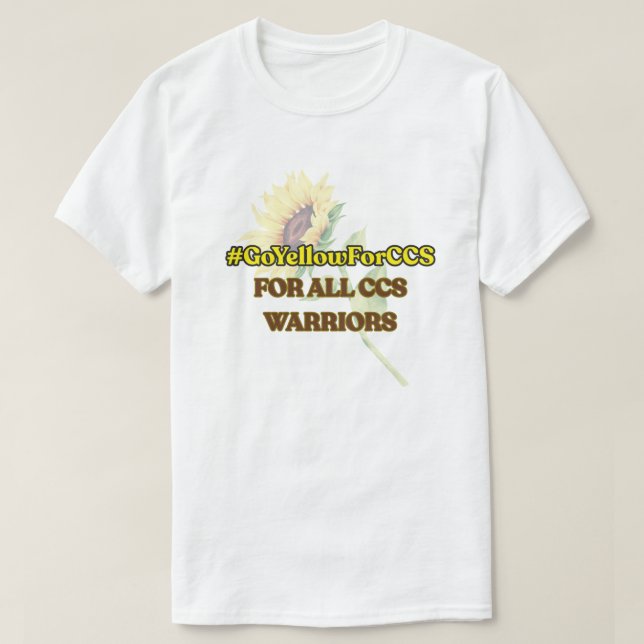 #GoYellowForCCS - camiseta de todos los guerreros  (Diseño del anverso)