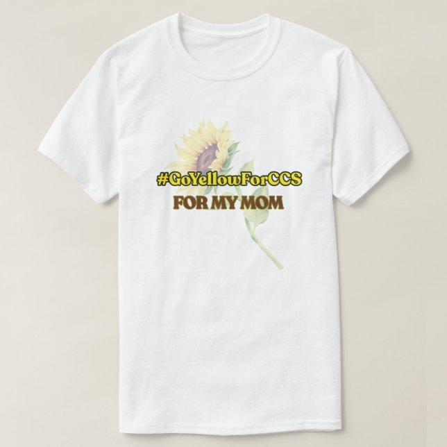 #GoYellowForCCS - Camiseta Mamá (Diseño del anverso)